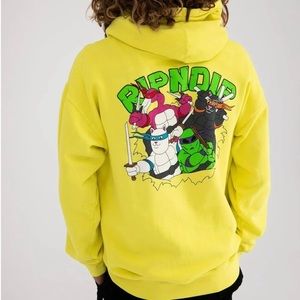 NWT Ripndip Teenage Mutant Hoodie - Neon Green Size XL SOLD OUT! HTF